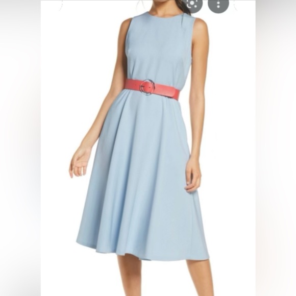 Vince Camuto Dresses & Skirts - Vince Camuto Sky Blue A-Line Skirt
